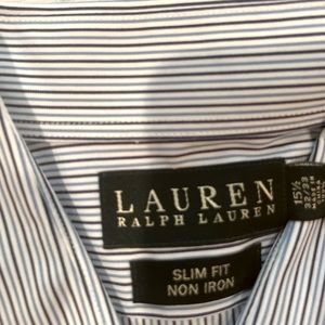 Ralph Lauren mens slim fit dress shirt 15 1/2 32/33